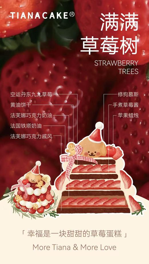 🍓五寸满满草莓树 商品图1