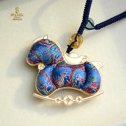 锦马前程新年圣诞礼物#马上添喜#马上有钱#蜀锦瑞马新年圣诞礼物 商品图2