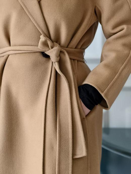 【12.19上新】2色之家100%绵羊毛双面呢长大衣·LSQ 商品图7