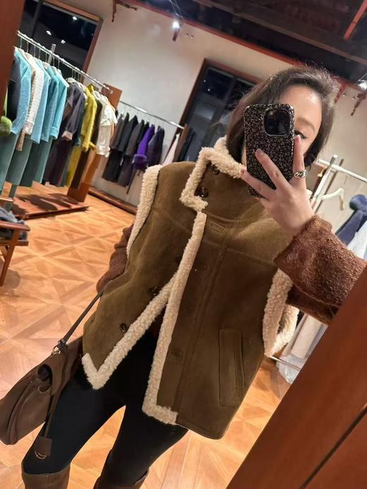 PIANAI冷小姐# 羊羔毛高领马甲上衣 商品图1