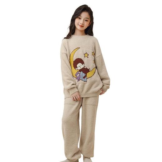 女童睡衣家居服女生萌趣趣秋冬保暖珊瑚绒软绵绵新款女孩可爱套装 商品图4