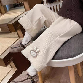 小公主秋冬必备-加绒加厚灯芯绒阔腿裤80-150码