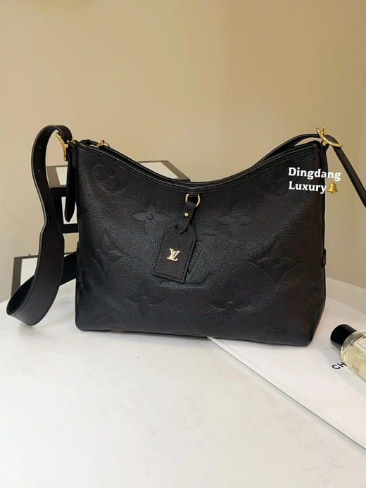 LV 黑色 压纹牛皮 小号 carryall 斜挎包 商品图0