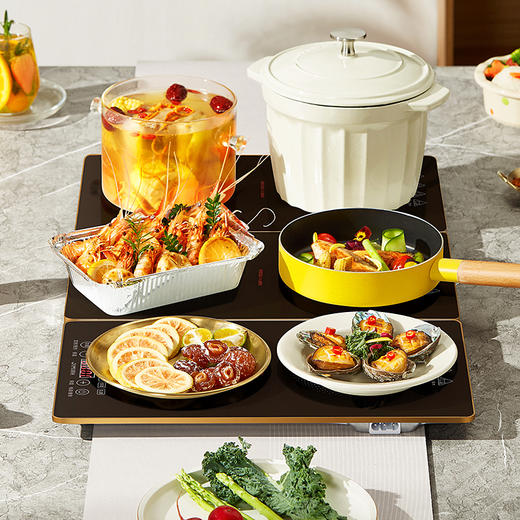 积米智能保温暖菜板  高效聚热，三菜一汤同步保温，多档调控，多款可选，给你桌边的温暖 商品图5