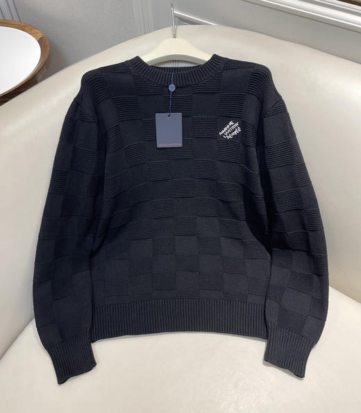 老花棋盘格羊毛毛衣121202 商品图2