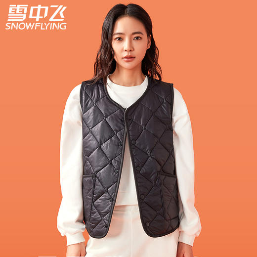 雪中飞三防绗缝轻暖羊毛马夹 7603/8603 商品图3