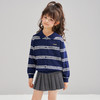 笛莎Deesha 2026春季女童时尚学院风翻领针织开衫 商品缩略图1