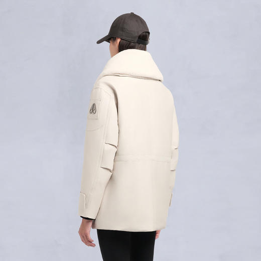 MOOSE KNUCKLES 女士金属驼鹿指节徽标羽绒服 米白色 M35LJ133S 1808 商品图5