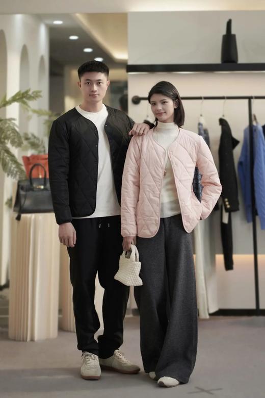 【100%绵羊毛夹层+气绒锁温】菱形格气绒羊毛加绒加厚蓄热三防外套（ ME4510/ME4511） 商品图3