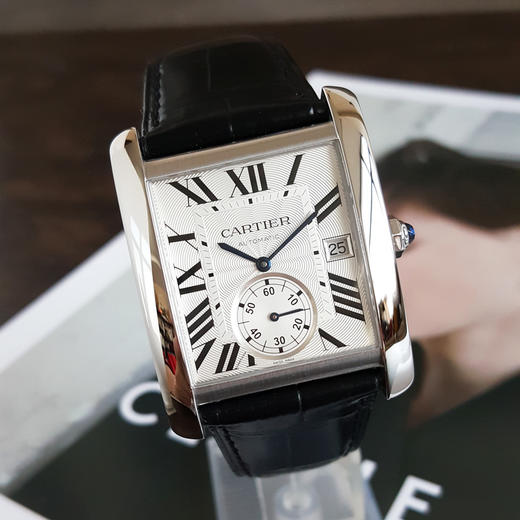 【95新】CARTIER 卡地亚W5330003自动机械机芯日期显示34*44MM（含表耳 男款）坦克系列精钢 011225TJ10 商品图4