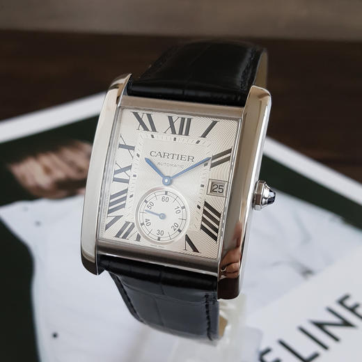 【95新】CARTIER 卡地亚W5330003自动机械机芯日期显示34*44MM（含表耳 男款）坦克系列精钢 011225TJ10 商品图2