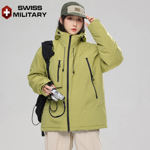 瑞士军工SWISS MILITARY  石墨烯防风防水情侣款户外冲锋棉服 891 商品图4