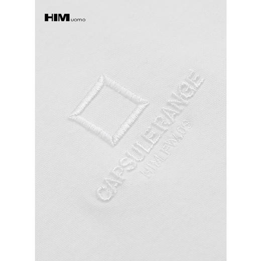 HIM漢崇【商场同款】基础款字母刺绣修身长袖T恤柔软弹力精梳棉 商品图2