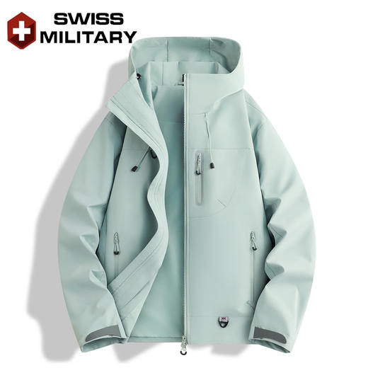 瑞士军工SWISS MILITARY2025新款春秋季户外防风防水男女同款防风冲锋衣( 单冲)7002 商品图9