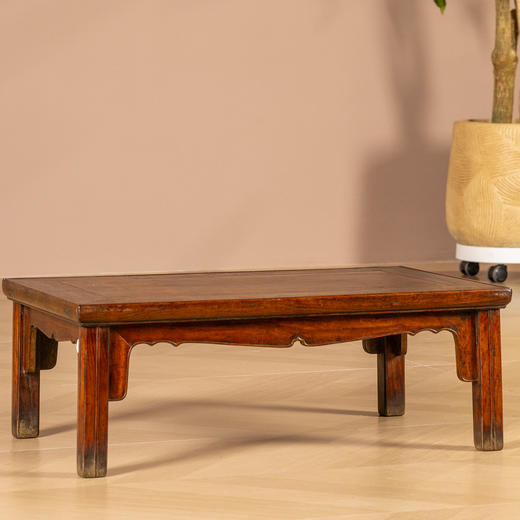 清早期	黄花梨刀牙板拦水线炕几 商品图0