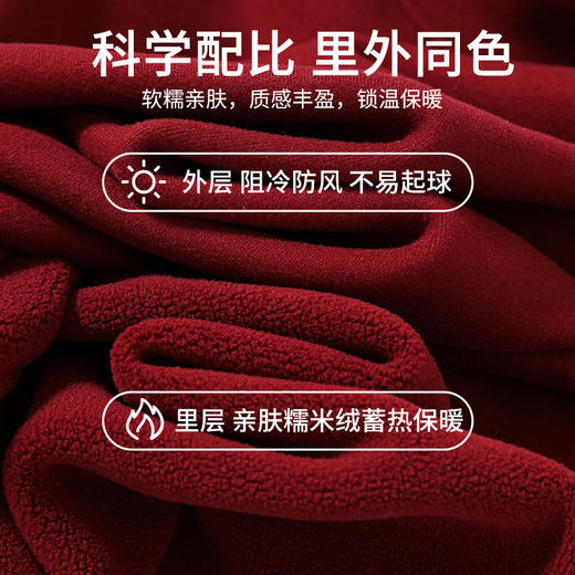 79元两件！加购两件立减！单拍不发货！茶稚 情侣款糯米绒加厚保暖打底衣 贴身冬季“小暖炉”，双面软糯小高领设计，基础百搭 商品图4