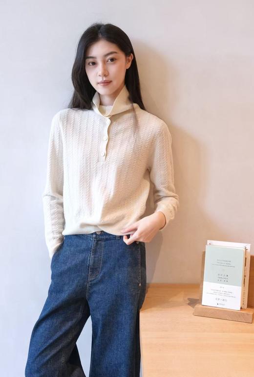 高品质！100绵羊毛翻领设计针织衫！ 商品图8