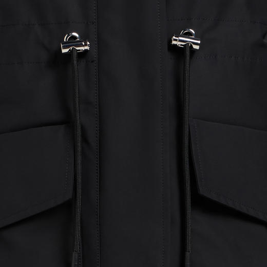 MOOSE KNUCKLES 女士金属驼鹿指节徽标连帽羽绒服 黑色 M35LP216H 1768 商品图3