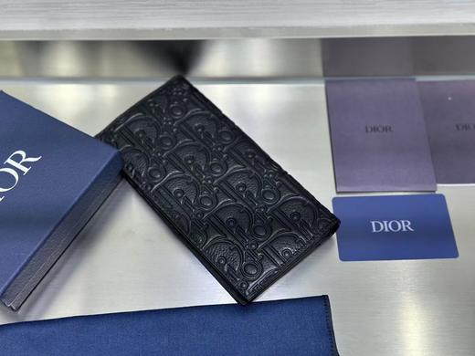 迪奥 黑色 Gravity 印花效果皮革 钱包 卡包（LZ ） 商品图2