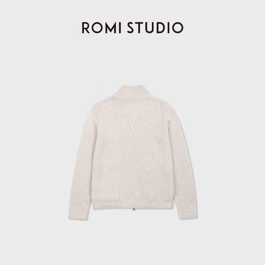 ROMI STUDIO“云朵裹肤”婴驼羊毛混纺奢配老钱立领外套 RWDSWY1669 商品图2