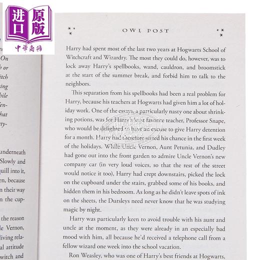 【中商原版】哈利波特与阿兹卡班的囚徒 美国经典版 Harry Potter and the Prisoner of Azkaban Book 3 英文原版 J K Rowling  商品图3