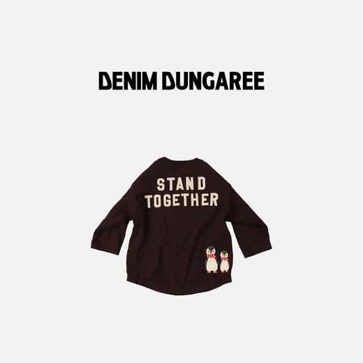 日本DD童装 DENIM DUNGAREE 企鹅 PENNIE 棉质针织长袖T恤 商品图1
