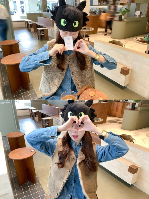 <曾小咸推荐>现货秒杀 ！微信超特价！韩系复古棕色两面穿毛毛马甲 日常199.99 立减90 秒杀109.99！！ 商品图13