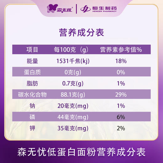【森无忧严选】森无忧低蛋白面粉/馒头粉 商品图5
