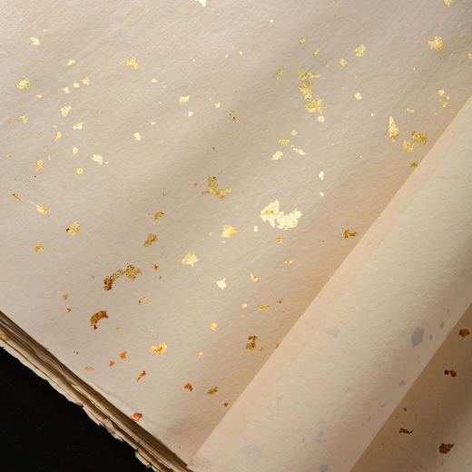 70年代A级四尺蜜白色片金蜡笺（一卷15张） 商品图10