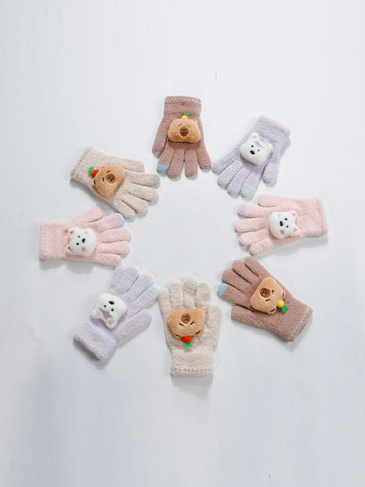 C5729针织中童五指儿童手套-纪念日百货门店同款165299004 商品图0