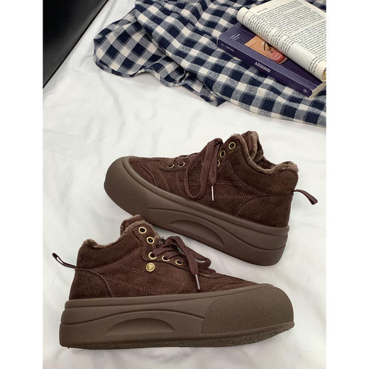 【YW】无忧购冬季新款厚底百搭时尚加绒舒适保暖棉鞋MIS-6253（截单后3-5天发货） 商品图5