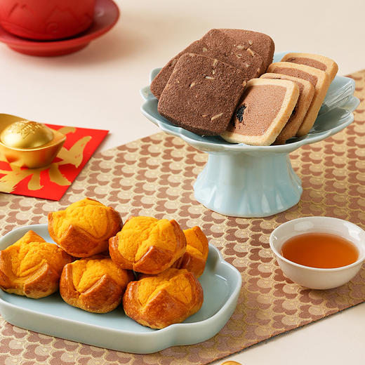 【八方聚福年礼】金炉子2026春节年货礼盒装中式糕点过年走亲戚送礼品新年高端点心团购860g 商品图4