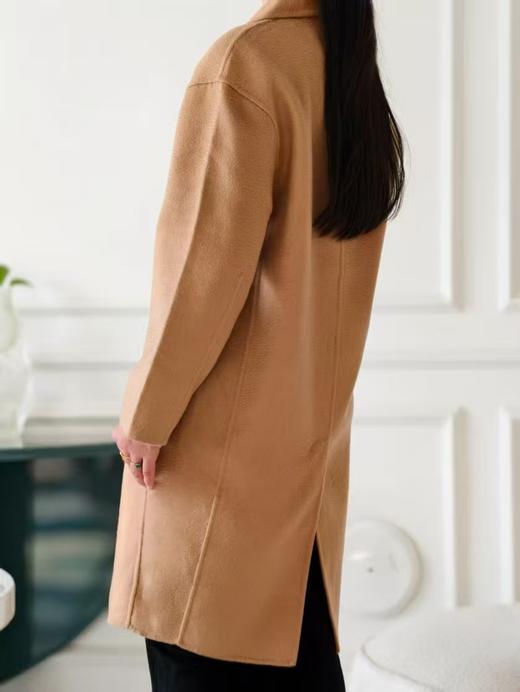 【12.19上新】2色之家100%山羊绒水波纹双面呢大衣·LSQ 商品图7