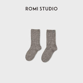 ROMISTUDIO“点子纱羊毛袜”舒适保温针织中筒袜 RWDSPT1863