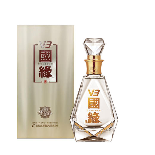 【酒厂直营】国缘 V3 40.9度 500ml 单瓶装 商品图1