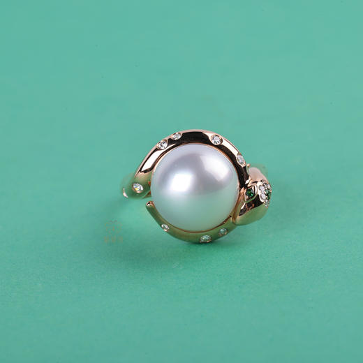 【瑞蛇拥珠】海水珍珠戒    ZZ12409050 商品图3