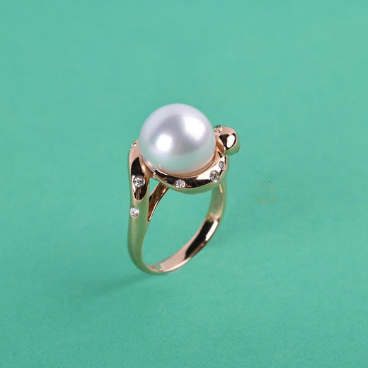 【瑞蛇拥珠】海水珍珠戒    ZZ12409050 商品图1