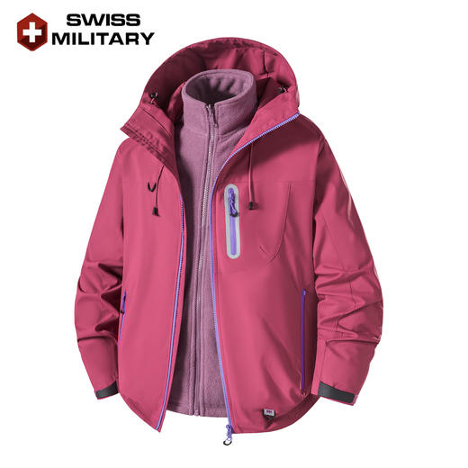 瑞士军工SWISS MILITARY7001户外冲锋衣防风防水登山服三合一冲锋衣7001 商品图9