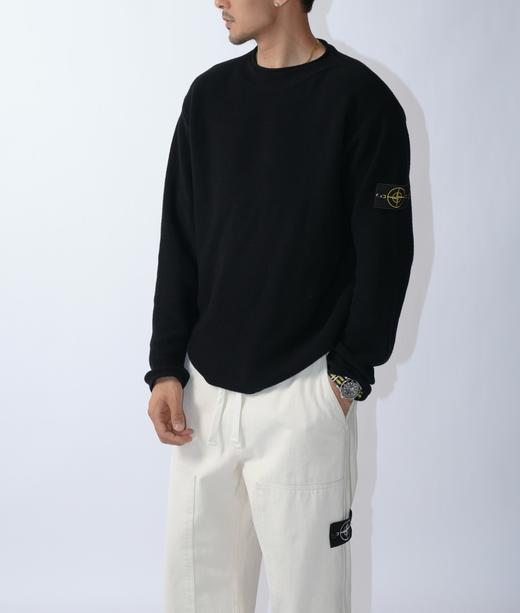 男款袖标针织毛衣ba 商品图3