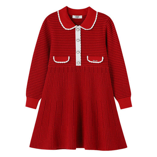 【实体店同款】女童针织连衣裙春季新款安奈儿童装AG613020 商品图6