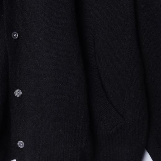 SDSA秋冬新款痞帅男装假两件连帽针织开衫毛衣百搭拼接衬衫格子 商品图2