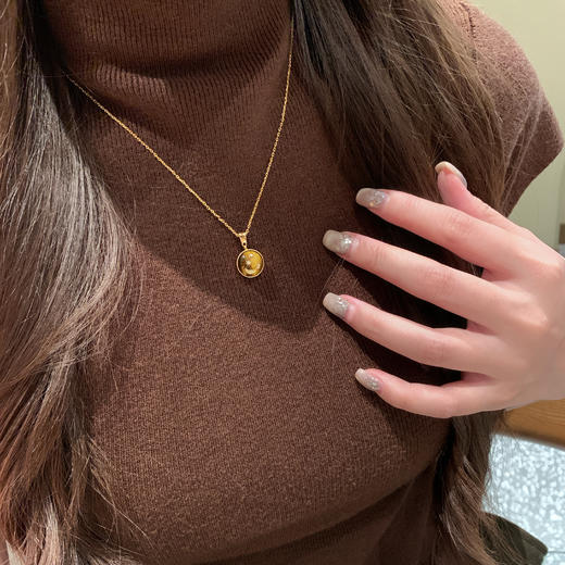 【微信专享款】ARSIS｜秘密花园系列 虎眼星月吊坠项链 商品图3