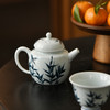 青花点工竹茂茶具套装茶杯家用陶瓷主人杯品茗杯三才盖碗高档礼盒 商品缩略图3