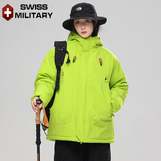瑞士军工SWISS MILITARY 户外情侣款超酷时尚石墨烯 保暖冲锋棉服 890 商品图11