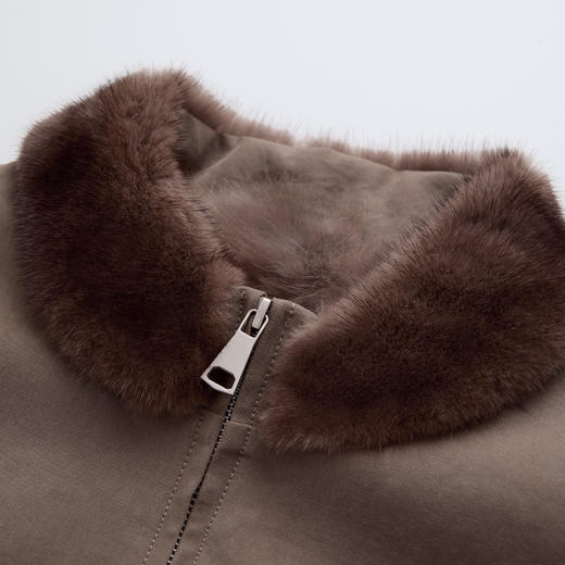 ROMISTUDIO"气质老钱"紫水貂挺括舒适高端皮草外套 RWCWW05192 商品图2