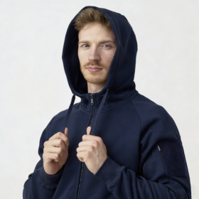 欧单元单 城市战术抓绒保暖卫衣 WY007