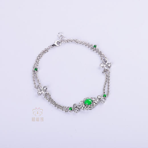 【解语花】翡翠镶钻手链   SL12510039 商品图4