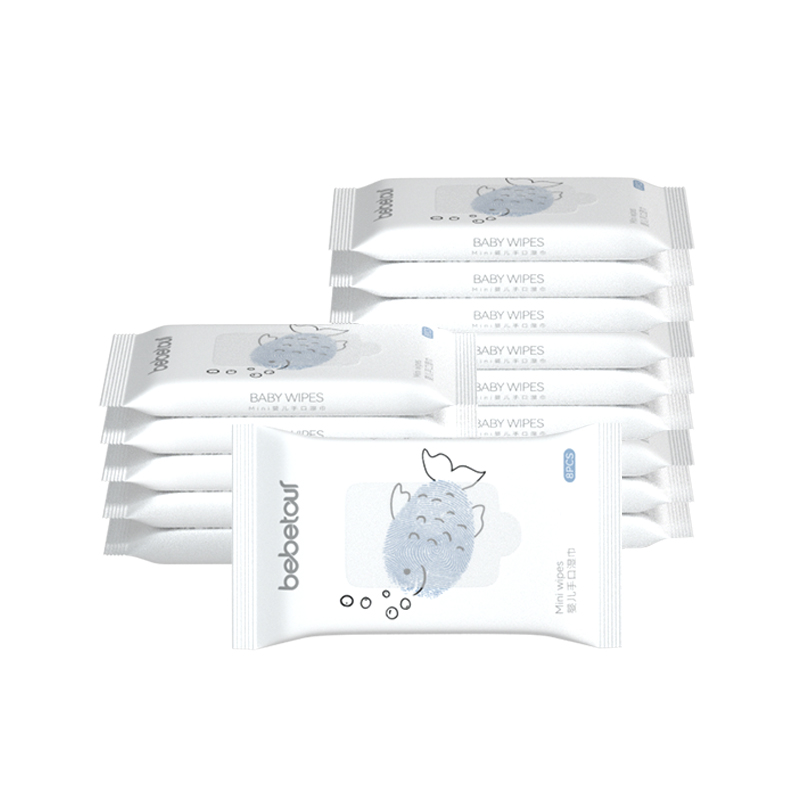 【积分兑换】BEBETOUR婴儿手口mini湿巾8抽*15包