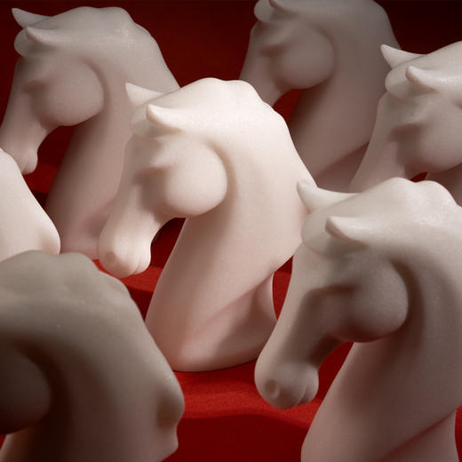 艷 湘绣 2026年新年礼盒“马上有福” 湘绣曲阳石雕艺术摆件 商品图3