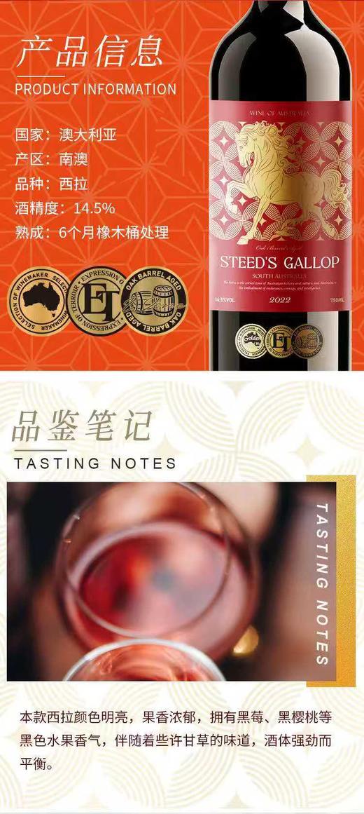 2025年 适合马年的伴手礼，金骥西拉干红葡萄酒 马年限量生肖贺岁版礼盒2瓶装。 商品图3
